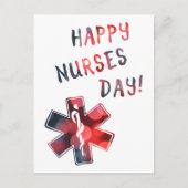 Carte Postale joyeuse journée des infirmières BOKEH (Devant)