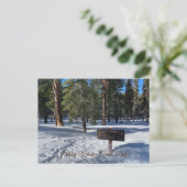Carte Postale Joyeuse Journée des sentiers d'hiver ! (Debout devant)