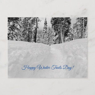 Carte Postale Joyeuse Journée des Sentiers d'Hiver !