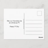 Carte Postale Joyeuse Journée du Cerveau Pi (Dos)