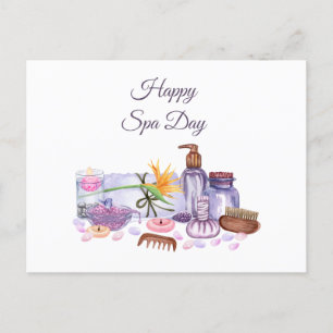 Carte Postale Joyeuse Journée du Spa - Collection d'accessoires