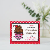 Carte Postale Joyeuse Journée nationale de la cupcake - 18 octob (Debout devant)