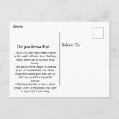 Carte Postale Joyeuse Journée nationale du Dessous de verre à ro (Dos)