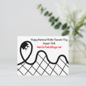 Carte Postale Joyeuse Journée nationale du Dessous de verre à ro (Debout devant)