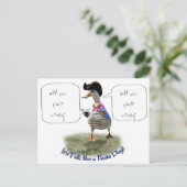 Carte Postale Joyeuse journée "Parlez comme un pirate" (bulle vo (Debout devant)