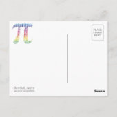 Carte Postale Joyeuse Journée Pi | Célébrer (Dos)