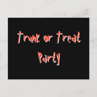 Carte Postale Joyeuse journée Trunk or Treat