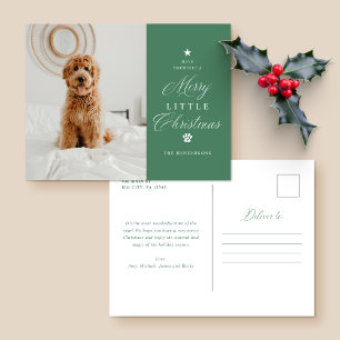 Carte postale Joyeuse Little Christmas Pet Holiday