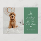Carte postale Joyeuse Little Christmas Pet Holiday (Devant)