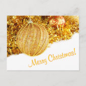 Carte postale Joyeuse Noël Golden (Devant)