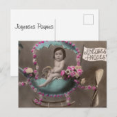 Carte Postale Joyeuse Paques (Devant / Derrière)
