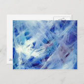 Carte Postale Joyeuse peinture acrylique abstraite (Devant / Derrière)