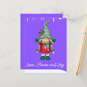 Carte postale Joyeuse Père Noël Little Friend Holi