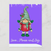 Carte postale Joyeuse Père Noël Little Friend Holi (Devant)