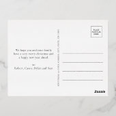 Carte postale Joyeuse Photo Gold Foil Holiday (Verso)