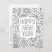 Carte postale Joyeuse pour le Nouvel An (Devant / Derrière)