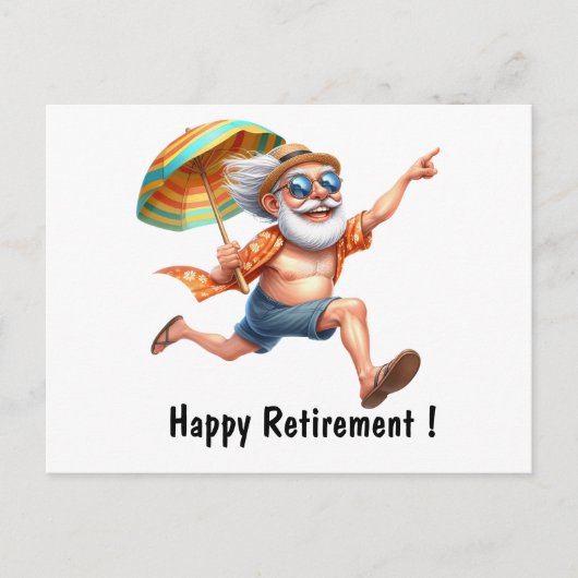 Carte Postale Joyeuse Retraite (Devant)
