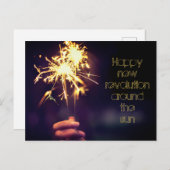 Carte Postale Joyeuse révolution autour du soleil (Devant / Derrière)