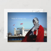 Carte Postale Joyeuse Saint George's Day (Devant / Derrière)
