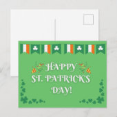Carte Postale Joyeuse Saint-Patrick (Devant / Derrière)