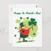 Carte Postale Joyeuse Saint-Patrick (Devant / Derrière)