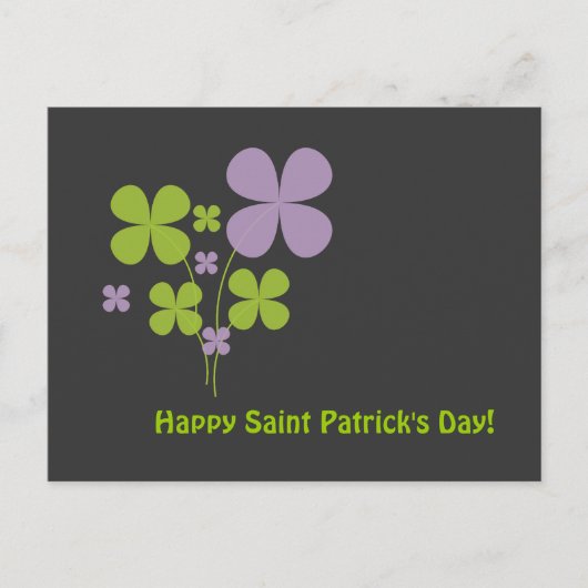 Carte Postale Joyeuse Saint-Patrick (Devant)