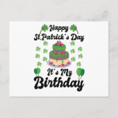 Carte Postale Joyeuse Saint-Patrick C'est mon anniversaire (Devant)