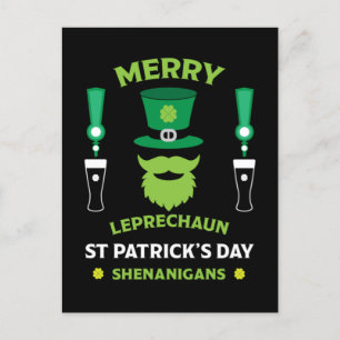 Carte Postale Joyeuse Saint-Patrick d'Irlande Australie 17 mars