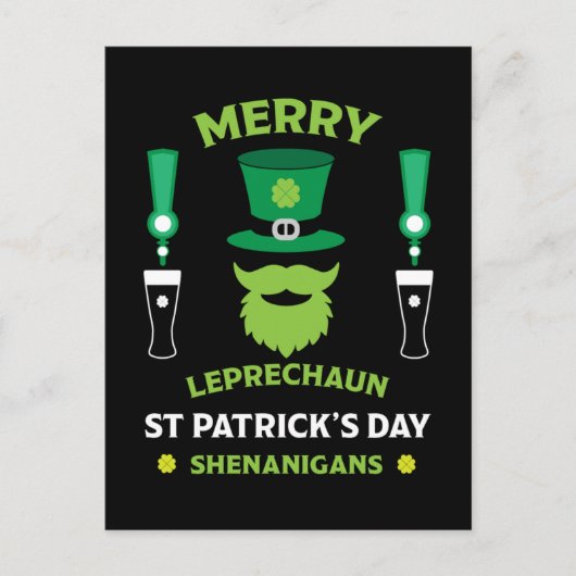 Carte Postale Joyeuse Saint-Patrick d'Irlande Australie 17 mars (Devant)
