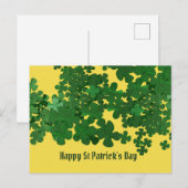 Carte Postale Joyeuse Saint-Patrick et Bonne Chance (Devant / Derrière)