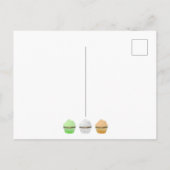 Carte Postale Joyeuse Saint-Patrick Irlande Muffins de couleur (Dos)