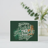 Carte Postale Joyeuse Saint Patrick vintage  (Debout devant)