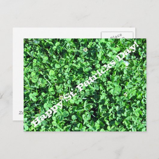 Carte Postale Joyeuse Saint-Patricks Day ! (Devant / Derrière)