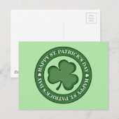 Carte Postale Joyeuse Saint-Patricks Day (Devant / Derrière)
