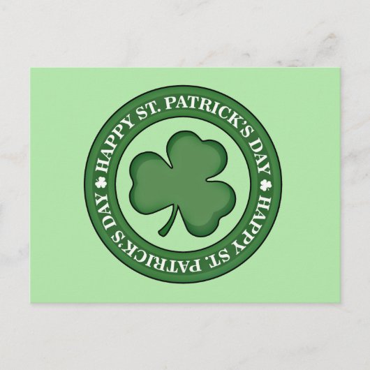 Carte Postale Joyeuse Saint-Patricks Day (Devant)
