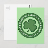 Carte Postale Joyeuse Saint-Patricks Day (Devant / Derrière)