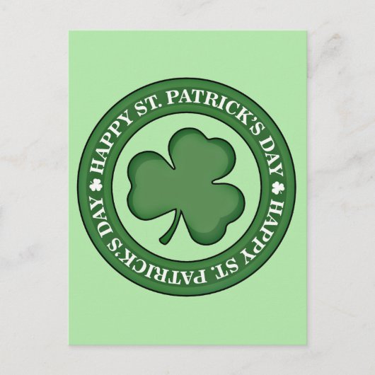 Carte Postale Joyeuse Saint-Patricks Day (Devant)
