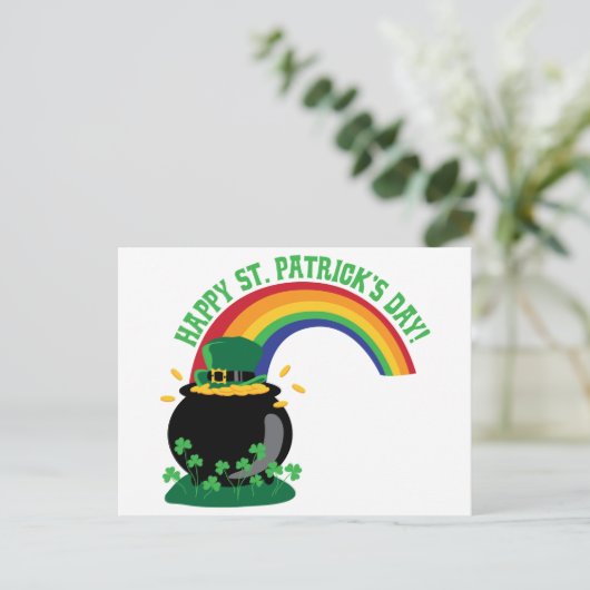 Carte Postale Joyeuse Saint-Patricks Day (Debout devant)