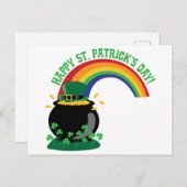 Carte Postale Joyeuse Saint-Patricks Day (Devant / Derrière)