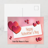 Carte Postale Joyeuse Saint-Valentin (Devant / Derrière)