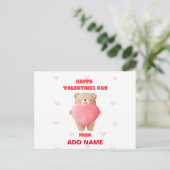 Carte Postale Joyeuse Saint-Valentin (Debout devant)