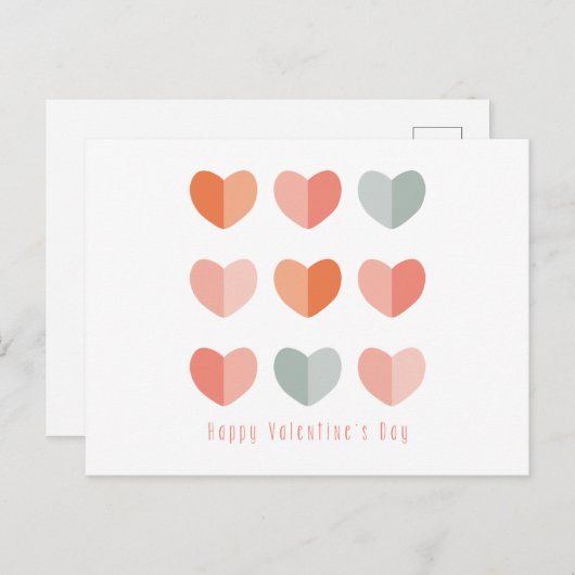 Carte Postale Joyeuse Saint-Valentin (Devant / Derrière)