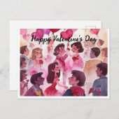 Carte Postale Joyeuse Saint-Valentin (Devant / Derrière)