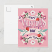 Carte Postale Joyeuse Saint Valentin à Vous (Devant / Derrière)