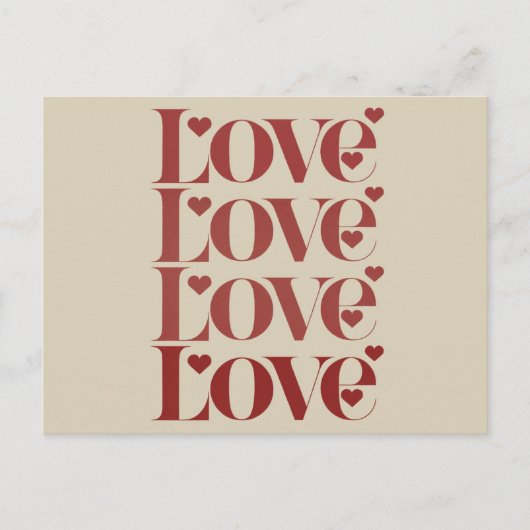 Carte Postale Joyeuse Saint-Valentin Amour Couple (Devant)