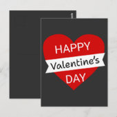 Carte Postale Joyeuse Saint-Valentin – Amour de Saint-Valentin m (Devant / Derrière)