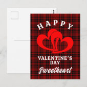 Carte Postale Joyeuse Saint-Valentin chéri(e) (Devant / Derrière)