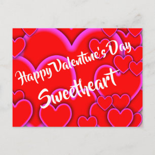 Carte Postale Joyeuse Saint Valentin Chéri Romantique