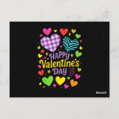 Carte Postale Joyeuse Saint-Valentin - Cœurs Amour (Dos)