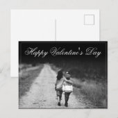 Carte Postale Joyeuse Saint-Valentin - côte à côte (Devant / Derrière)
